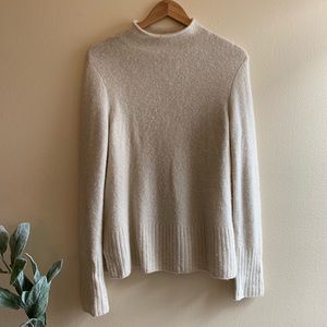 Madewell mockneck sweater cream